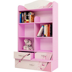 Стеллаж ABC-KING Princess розовый широкий