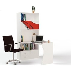 Стол-стеллаж ABC-KING La-Man левый красный