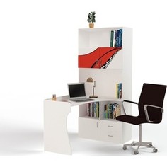 Стол-стеллаж ABC-KING La-Man правый красный