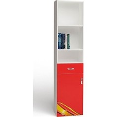 Стеллаж ABC-KING Champion красный левый узкий