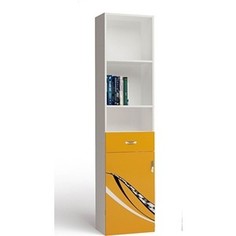 Стеллаж ABC-KING Formula левый оранжевый узкий