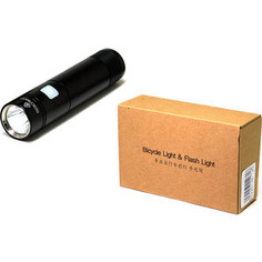 Фонарь велосипедный GACIRON передний V3S 650lm. 1диод.4режима, Li- аккум, USB, крепление на руль H03U, алюм.черный.120гр