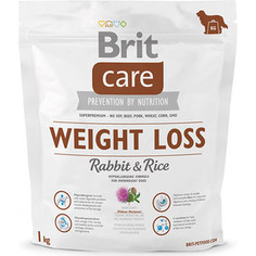 Сухой корм Brit Care Weight Loss Rabbit & Rice гипоаллергенный с кроликом и рисом для собак с избыточным весом 1кг (132738) Brit*