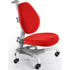 Кресло Mealux Champion Y-718 WKR белый металл/обивка красная однотонная