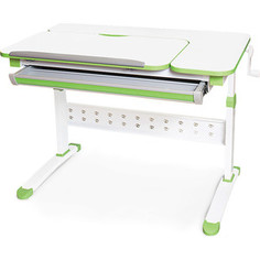 Растущая парта Mealux Martin WZ BD-430 WZ столешница белая/ножки белые с зеленым