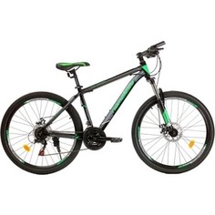 Велосипед Nameless 26 J6700D, черный мат/зеленый, 17 (2019)