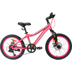 Велосипед Nameless 20 J2200DW, розовый/голубой, 12 (2020) универс. рама