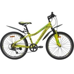 Велосипед Nameless 24 S4100, желтый/зеленый, 13 (2020) универс. рама