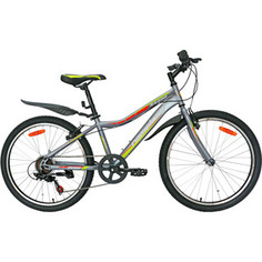 Велосипед Nameless 24 S4400, серый/желтый, 13 (2020) универс. рама