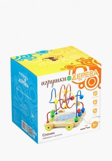 Игрушка Игрушки из дерева Лабиринт-каталка "Слоник"