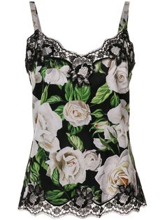 Dolce & Gabbana Underwear топ с цветочным принтом