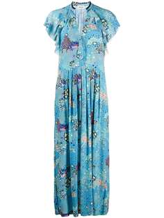 Zadig&Voltaire платье миди с вышивкой