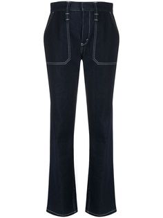 Chloé джинсы bootcut с контрастной строчкой Chloe