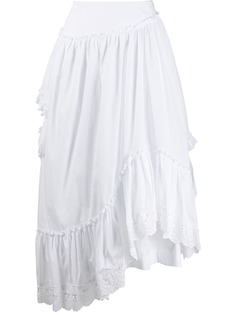 Simone Rocha юбка асимметричного кроя с оборками