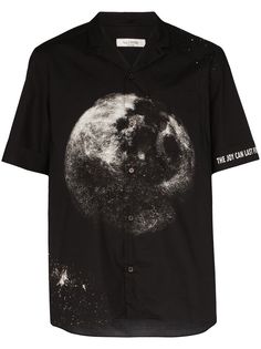 Valentino рубашка Moon с короткими рукавами и логотипом