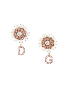 Dolce & Gabbana декорированные серьги с логотипом