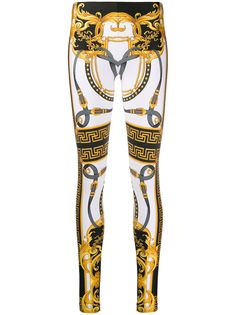 Versace легинсы с принтом Baroque