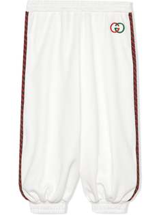 Gucci Kids спортивные брюки с контрастной отделкой