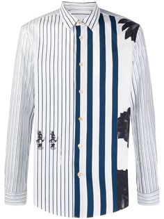 Paul Smith рубашка в контрастную полоску