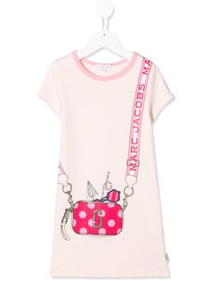 The Marc Jacobs Kids платье-футболка с принтом