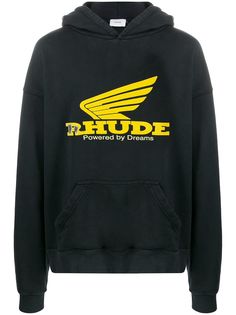 Rhude худи с длинными рукавами и логотипом Rhude