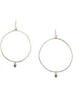 Emanuele Bicocchi серьги-кольца с декором Skull