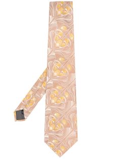 Gianfranco Ferré Pre-Owned жаккардовый галстук с цветочным узором 1990-х годов
