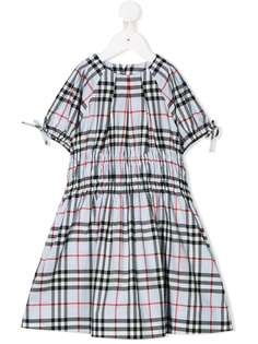 Burberry Kids платье миди Joyce в клетку