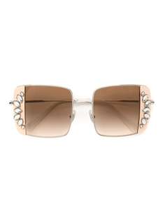 Miu Miu Eyewear солнцезащитные очки с кристаллами