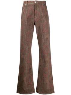 Etro джинсы с принтом пейсли