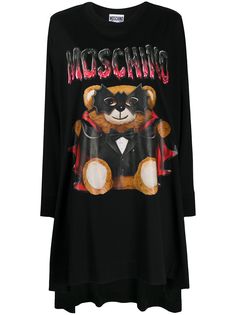 Moschino платье-футболка Bat Teddybear
