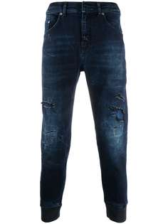 Neil Barrett джинсы с прорезями и эластичными манжетами