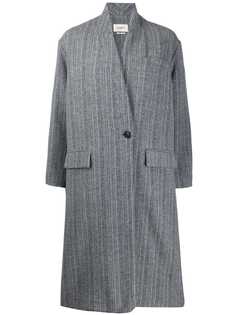 Isabel Marant Étoile пальто оверсайз в полоску