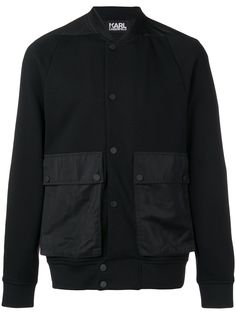 Karl Lagerfeld куртка-бомбер с логотипом