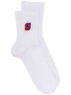 Sandro Paris носки с вышитым логотипом