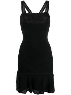 Sandro Paris трикотажное короткое платье Smocky