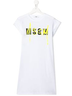 Msgm Kids платье-футболка с логотипом