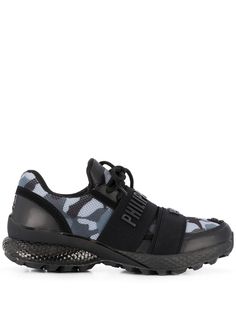 Philipp Plein кроссовки Runner Camouflage с логотипом