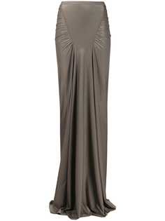 Rick Owens Lilies юбка макси с драпировкой