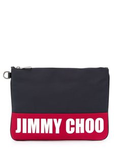 Jimmy Choo клатч Derek с логотипом