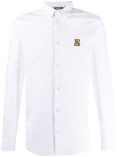 Moschino рубашка с нашивкой