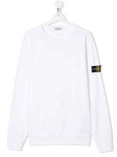 Stone Island Junior топ с длинными рукавами и логотипом