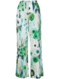 Antonelli брюки с цветочным принтом и эластичным поясом