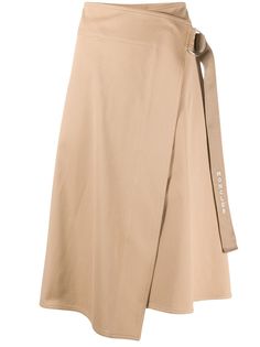 Moncler юбка асимметричного кроя с застежкой на пряжке