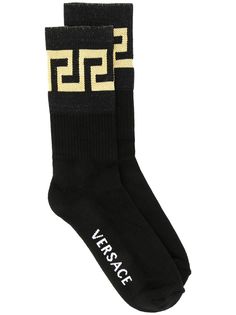 Versace носки с узором Greek Key