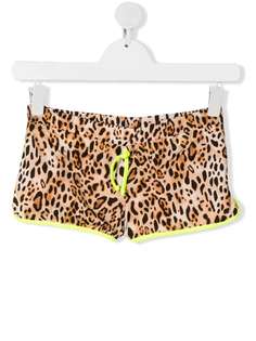 Mc2 Saint Barth Kids шорты Coco с леопардовым принтом