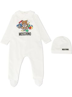Moschino Kids боди и шапка Teddy Bear