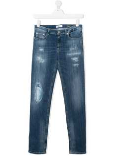 Dondup Kids джинсы кроя слим с эффектом потертости