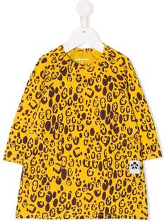 Mini Rodini платье-трапеция с леопардовым принтом