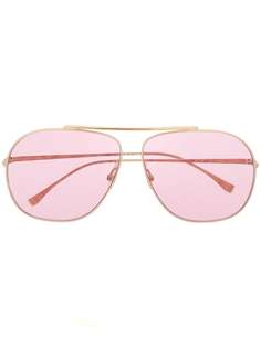 Fendi Eyewear солнцезащитные очки-авиаторы с логотипом FF